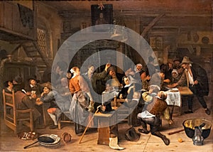 Prince day, painting by Jan Steen photo